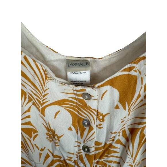 L Space Swimwear Seaside Escape Summer Jams Button Down Sleeveless Dress - S/P - Picture 5 of 5